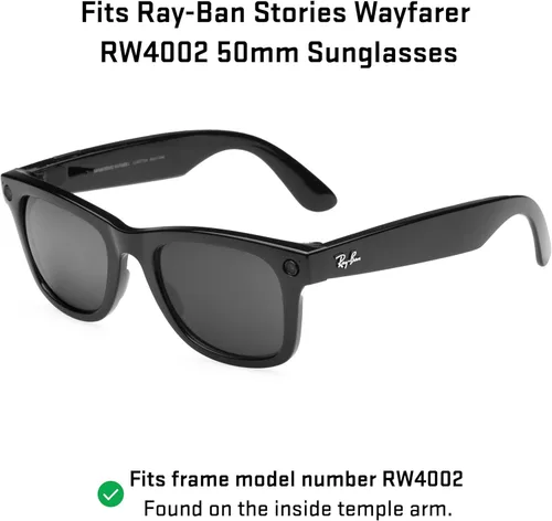 Vista 2 de Revant Lentes de repuesto para Ray-Ban Stories Wayfarer RW4002 1.969 in