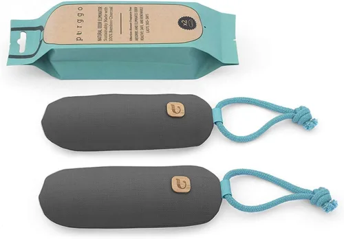 Vista 9 de PURGGO Bolsa purificadora de aire de carbón de bambú, dura más de 365 días, desodorante para zapatos, eliminador de olores, sin productos químicos