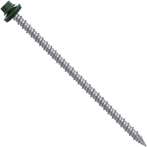 Vista 12 de Tornillos para techos de metal gris ABC 10 x 1 - Cabezal hexagonal - Arandela EPDM - Arandela de arranque automático/roscado - 1 bolsa - 250