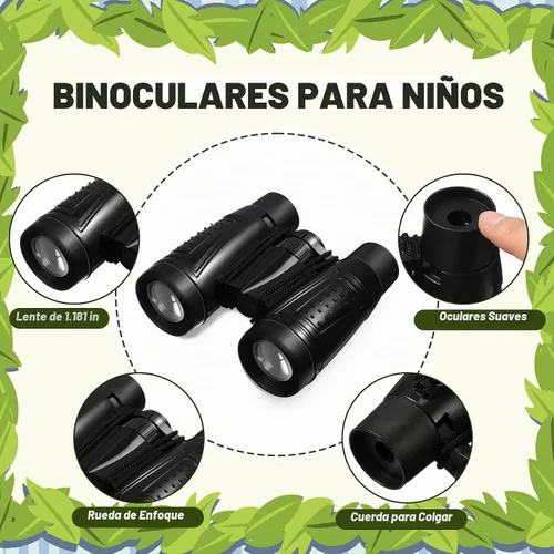 Vista 2 de Libima 24 prismáticos compactos educativos a granel con telescopio de cuerda para el cuello para aprender observación de aves, camping, senderismo