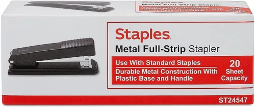 Vista 6 de Staples 814977 - Grapadora de escritorio con capacidad de tira completa, color negro (24547-Cc)