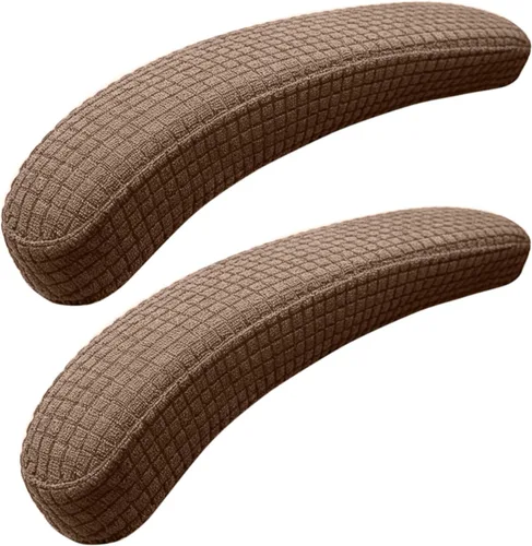 Vista 11 de Melaluxe 2 fundas de poliéster extraíbles para reposabrazos de silla de oficina (beige)