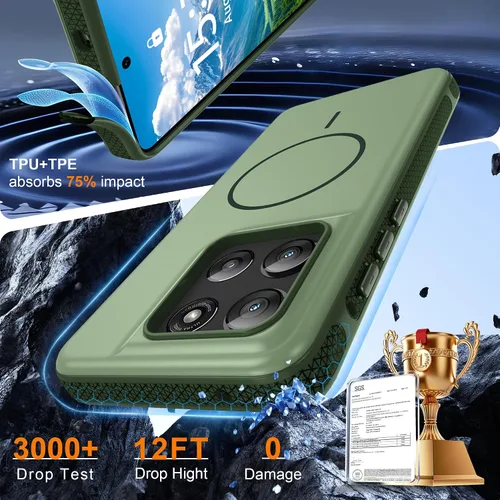 Vista 80 de Jshru Funda para Samsung Galaxy S26 Plus/Galaxy S25 Plus: para Galaxy S24 Plus [compatible con Magsafe] [2 protectores de pantalla HD] cubierta