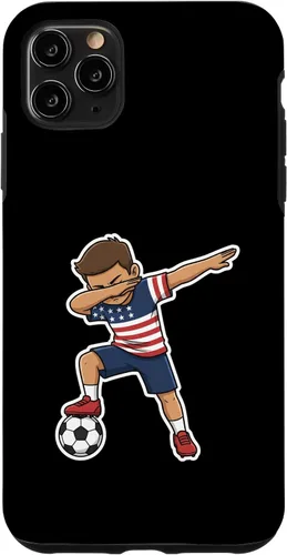 Vista 13 de Dab, Patriotic American Flag Player Case for iPhone 17