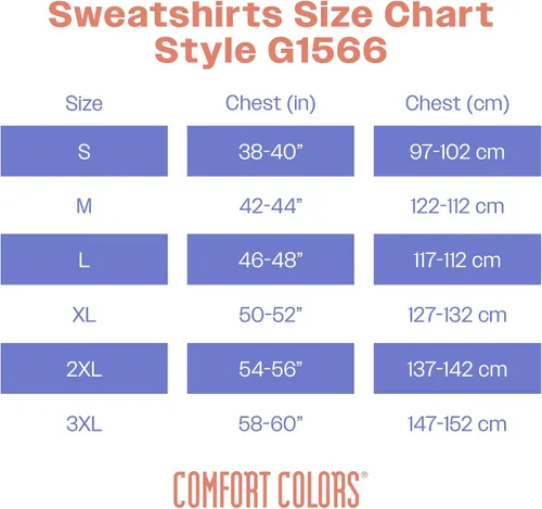 Vista 5 de Comfort Colors Sudadera de cuello redondo para adultos, estilo G1566