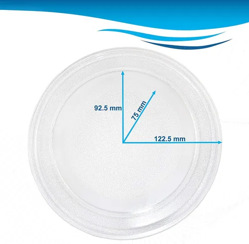 Vista 3 de HQRP Bandeja giratoria de vidrio de 9-5/8 pulgadas compatible con Hamilton Beach Horno Microondas Placa de cocción 9.646 in
