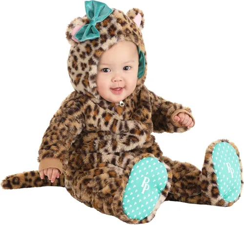 Vista 6 de Posh Peanut - Disfraz de leopardo de lana para bebé