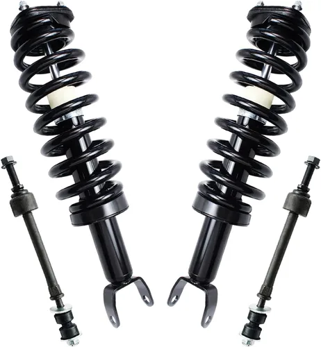 Vista 26 de Detroit Axle - Kit de 4 piezas de puntales delanteros para Toyota Highlander 2001 2002 2003, enlaces de barra antivuelco estabilizadores y puntales