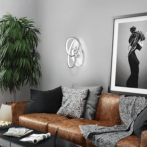 Vista 7 de Lámparas de Techo LED, 36W Lámpara de Techo LED Moderna de Montaje al Ras, Blanco Frío 6000K Luces de Techo Cercanas al Techo para Pasillo
