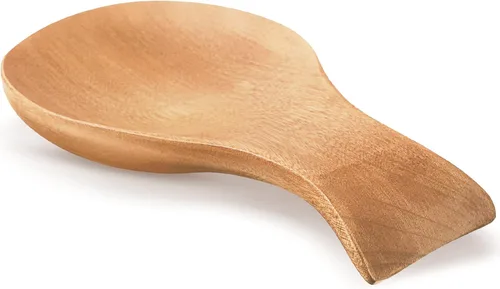 Vista 8 de Patelai Soporte para cucharas de madera de acacia para estufa, soporte de bambú para soporte de espátula para cocina, soporte para cuchara