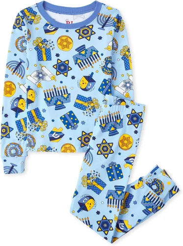 Vista 33 de The Children's Place Pijama de Navidad unisex para bebé, algodón