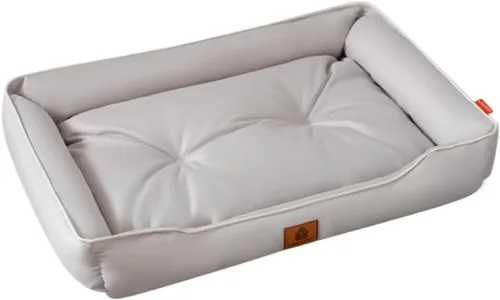 Vista 9 de Cama ortopédica de espuma viscoelástica para perro con cojín, tela Oxford duradera, funda extraíble lavable, sofá para mascotas para perros y gatos