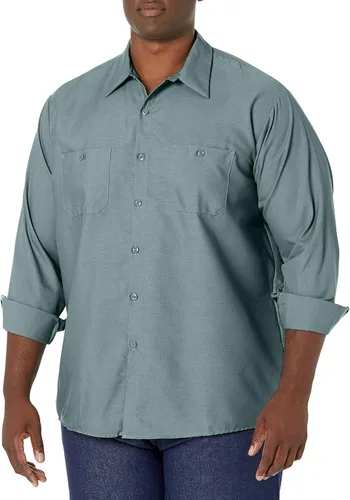 Vista 27 de Red Kap Camisa de trabajo industrial de manga larga para hombre Caqui