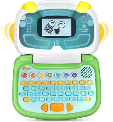 Vista 4 de LeapFrog ABC y 123 Laptop para preescolares de 3 a 7 años, color verde