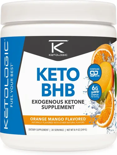 Vista 6 de Ketologic Keto BHB (sabor a bayas mixtas) 30 porciones - Suplemento de cetona exógena con goBHB, sales de beta-hidroxibutirato Suplemento