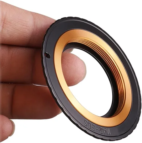 Vista 7 de M42-EOS Anillo adaptador de montaje de objetivo, M42 de 1.654 in lente de montaje de tornillo a cámara de montaje EF/EF-S para Canon EOS 90D 80D 77D
