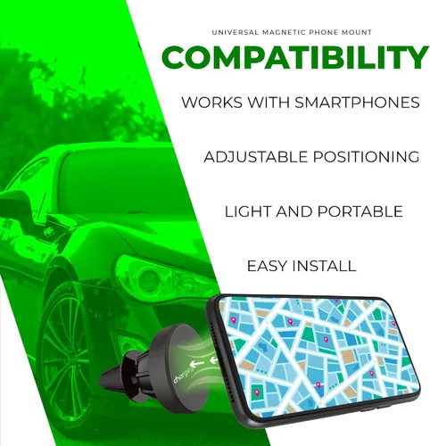 Vista 3 de CHARGEWORX Soporte universal para teléfono para ventilación de automóvil, soporte ajustable de 7 pulgadas extensible para iPhone Pro Max, Samsung