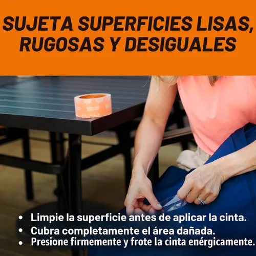 Vista 7 de Gorilla Cinta transparente, 1.88 pulgadas x 18 yardas (paquete de 2) - Resistente a la intemperie para proyectos y reparaciones en interiores