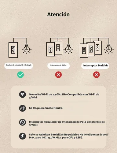 Vista 3 de meross Interruptor de atenuación inteligente de un solo polo compatible con Apple HomeKit, Alexa Google Assistant y SmartThings, interruptor de luz