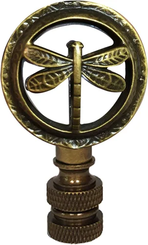 Vista 9 de Royal Designs, Inc. Lámpara decorativa de libélula finial, F-5093-CH-1, cromo