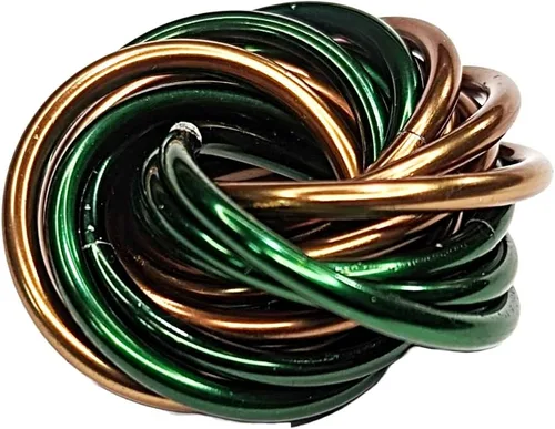 Vista 58 de Bola Fidget Möbii (MultiColor): Herramienta de juguete silenciosa para aliviar el estrés, ansiedad y estimular el ADHD para el hogar, viajes Cromo