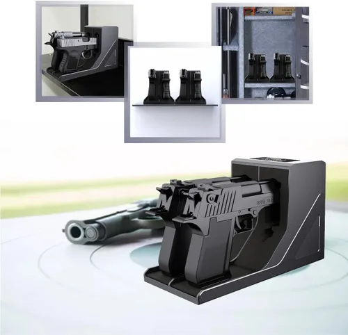 Vista 6 de SUMING Cartuchera Universal para Pistola, Soporte para Pistola para Arma de Fuego, Porta Pistola Protectora para Arma de Seguridad, Compatible