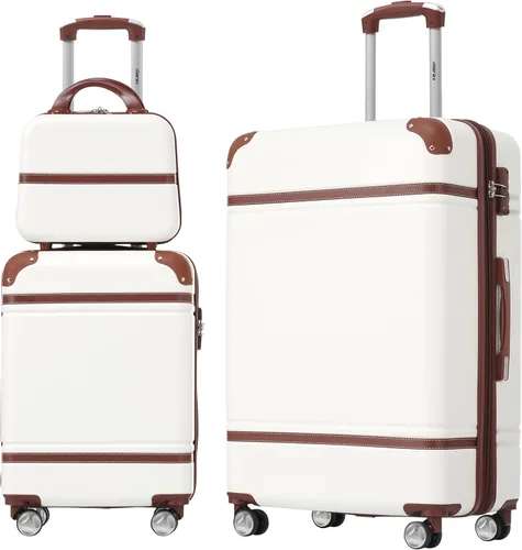 Vista 163 de Merax Equipaje, maleta extensible rígida con ruedas giratorias ligeras, Negro -, 40/48/52