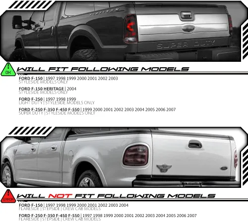 Vista 15 de Faros halógenos tipo OE compatibles con FOR.D 97-03 F-150 97-99 F-250 LIGHT DUTY 97-02 EXPEDITION