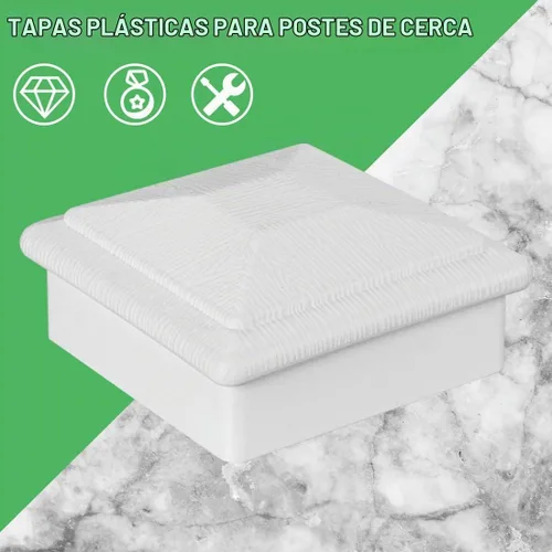 Vista 3 de Tapas para postes de valla para postes de madera de 3.5 x 3.5 pulgadas, cubiertas para postes de madera para vallas, postes de madera, pasillos