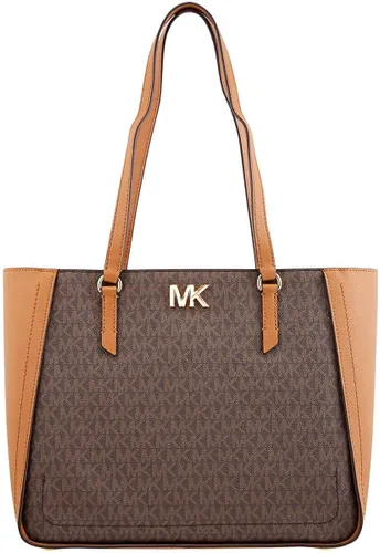 Vista 2 de MICHAEL Michael Kors Sylvia - Bolso de mano para mujer con logotipo de medios mixtos