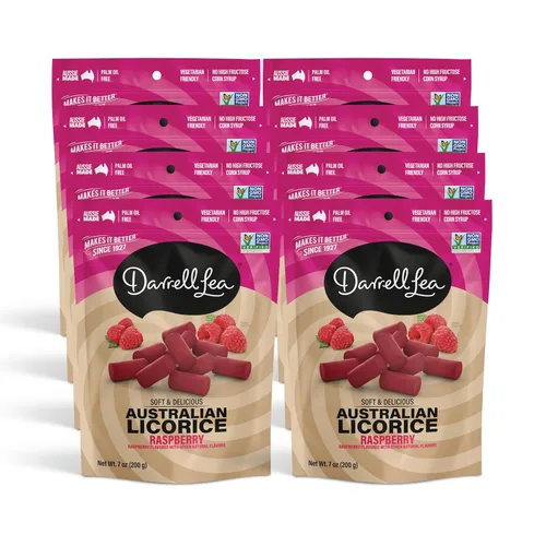 Vista 5 de Darrell Lea Regaliz Australiano Suave, Sin OGM, Sin Aceite de Palma, A Base de Plantas, Sin Jarabe de Maíz de Alta Fructosa, Dulce de Regaliz Suave
