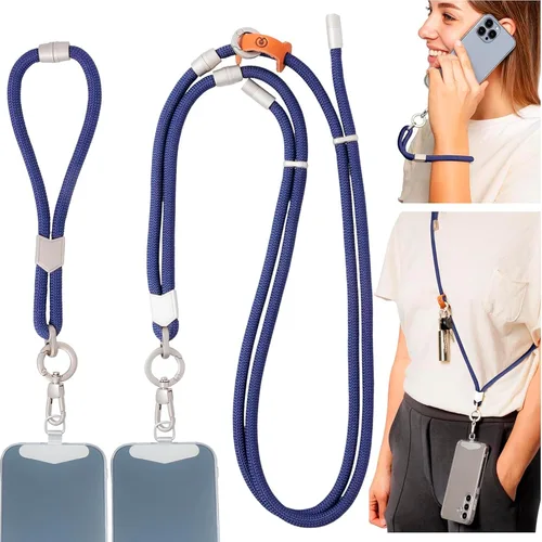 Vista 10 de Pulpo - Cordón antirrobo 2 en 1 para teléfono y correa de muñeca para iPhone y Android, correa ajustable para teléfono celular y correa universal