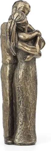 Vista 8 de JFSM INC. Escultura de amantes almas gemelas besándose - Perfecta para bodas