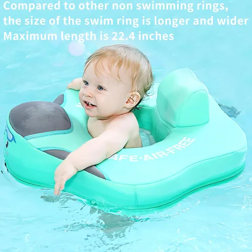 Vista 4 de Mambo - Flotador de piscina para bebé no inflable con asiento seguro para niños de 3 a 24 meses