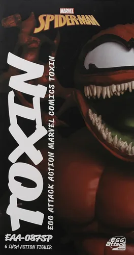 Vista 5 de Beast Kingdom Marvel Comics: Toxin EAA-087SP - Figura de acción de ataque de huevo, multicolor