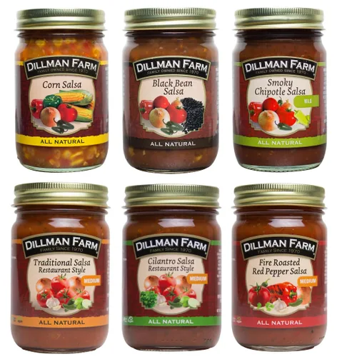 Vista 2 de Dillman Farm Paquete variado de salsa clásica de 6 piezas (3 sabores)