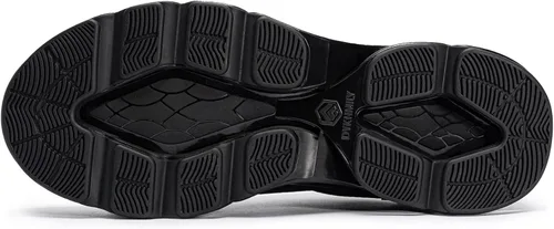 Vista 6 de DYKHMILY Steel Toe Sneakers for Women Wide Slip Resistant Tennis Shoes Comfortable Lightweight Breathable Safety Work Shoes
