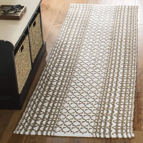 Vista 11 de SAFAVIEH Colección Montauk - Alfombra de pasillo, 2 pies 3 pulgadas x 7 pies, color negro y marfil, algodón hecho a mano, ideal para zonas de alto
