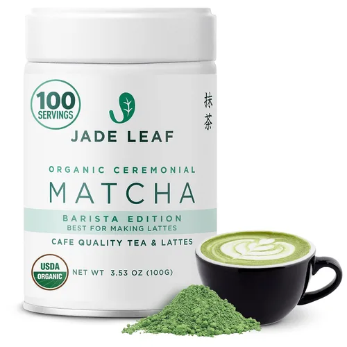 Vista 17 de Jade Leaf – Té verde en polvo, orgánico y japonés, de grado culinario supremo (el preferido por los Chefs y cafeterías para mezclar & hornear)