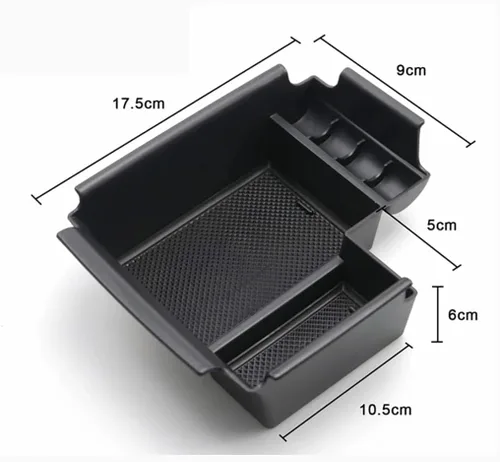 Vista 4 de MadLoN Fit for Kia K3 Cerato Forte BD 2019-2023,Center Console Organizer,Non-Slip Car Console Organizer,Easy to use (ABS,Black)