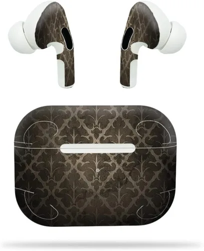 Vista 13 de MightySkins - Funda protectora de vinilo compatible con Apple Airpods Pro, diseño de cheurón azul bebé, protección duradera y única, fácil