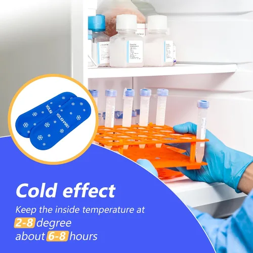 Vista 4 de YOUSHARES Bolsas de hielo para diabetes para bolsa de viaje con aislamiento de medicamentos, bolsas de hielo aprobadas por la TSA para estuche de 2
