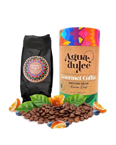 Vista 9 de Agua Dulce Café molido 100% arábica de origen único, especialidad gourmet de comercio justo de Costa Rica, proceso de miel, 12 onzas, paquete de 1