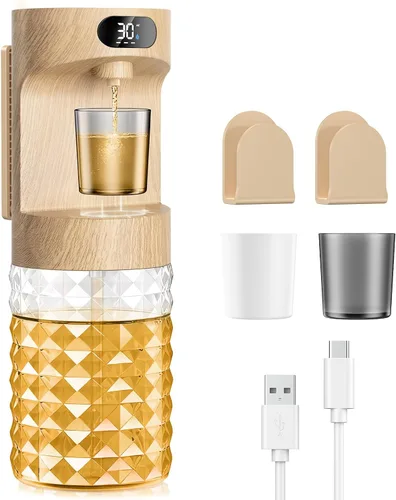 Vista 9 de Dispensador automático de enjuague bucal para baño, dispensador de enjuague bucal de 20.29 onzas, juego de accesorios de baño con tazas magnéticas