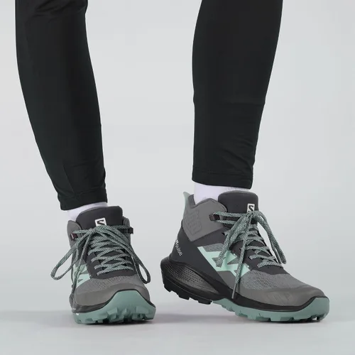 Vista 6 de Salomon Outpulse Mid Gore-Tex - Zapatos de senderismo para mujer, Gris