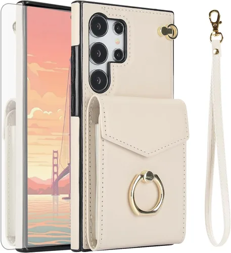 Vista 7 de Asuwish Funda de teléfono para Samsung Galaxy S25 Ultra 5G Mujer Hombre Negro
