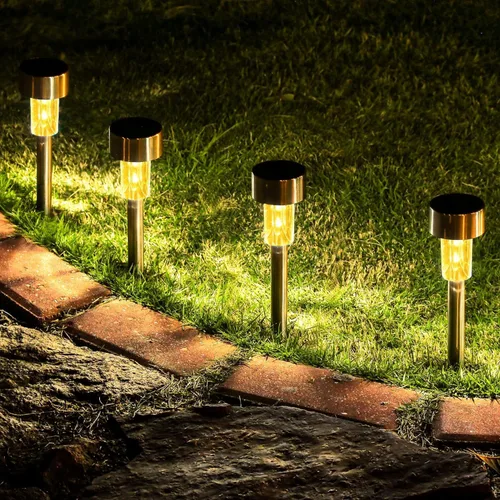 Vista 11 de GIGALUMI 16 Pack Purple Solar Halloween Lights,Outdoor Halloween Decoration