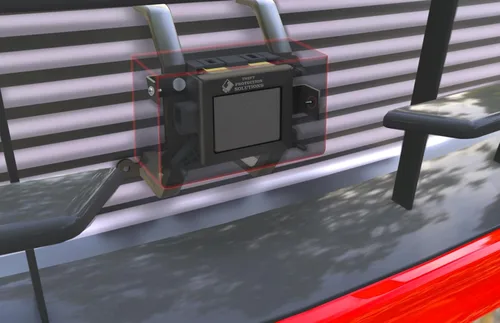 Vista 4 de Cubierta protectora del sensor de radar para Honda Accord 2018-2022 - H/D (Acero, Negro) El soporte original