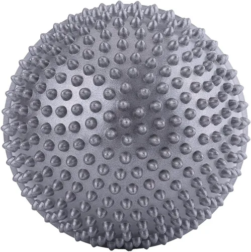 Vista 2 de VGEBY Bola de masaje semicírculo, masaje de pies, media bola, equilibrio, kit de puntas para tejido profundo (color plateado)