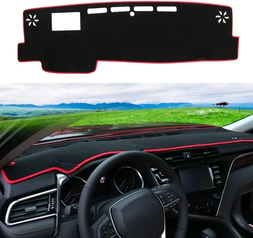 Vista 13 de Cubierta de salpicadero para salpicadero, alfombra personalizada para Toyota RAV4 2013 2014 2015 2016 2017 2018 Accesorios antideslizante protector